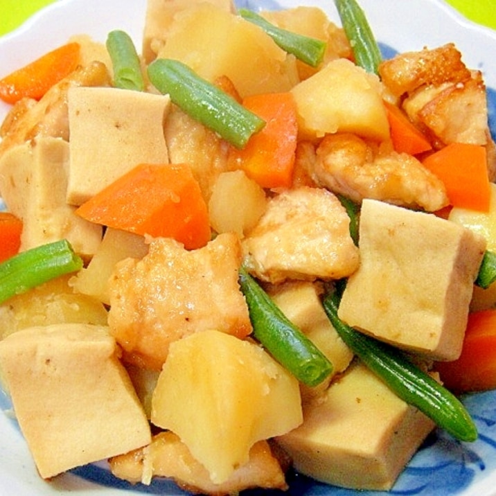 じゃがいもと高野豆腐鶏むね肉の煮物 レシピ 作り方 By Mint74 楽天レシピ じゃがいもと高野豆腐鶏むね肉の煮物 レシピ 作り方 By Mint74 楽天レシピ